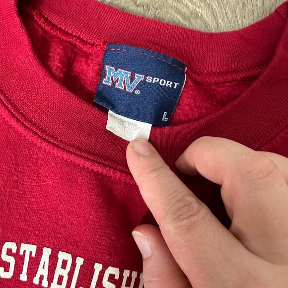 Roaring River State Park Red Crew long sleeve sweatshirt unisex L - Picture 3 of 7